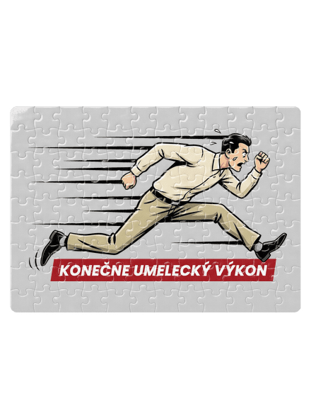 Umelecký výkon puzzle White