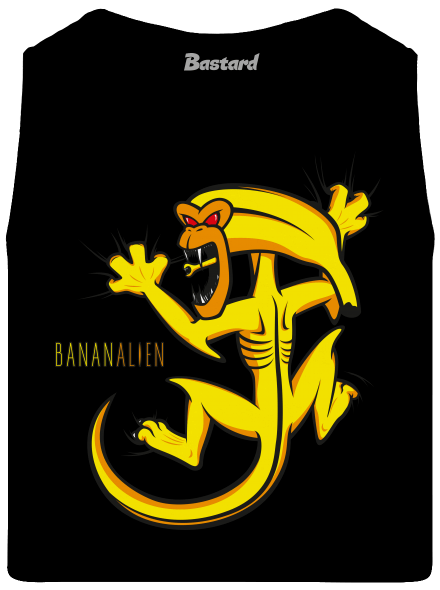 Bananalien pánske tielko Black