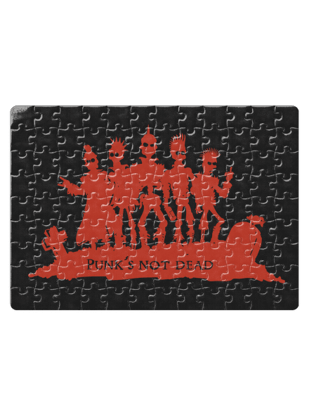Punks Not Dead puzzle White