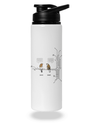 Beep and Peep flaša na vodu White