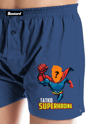 Tatko superhrdina pánske trenky Blue