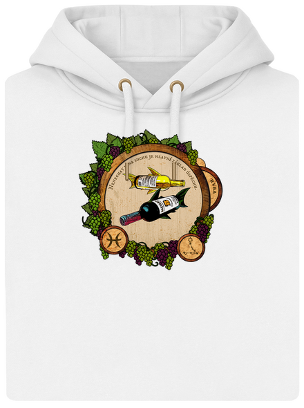 Vínny horoskop: Ryba unisex mikina premium Snowwhite