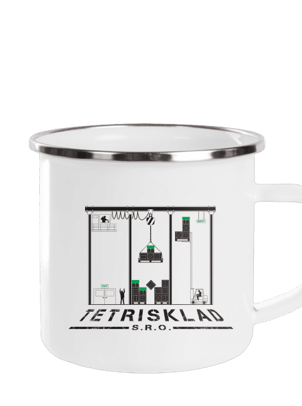 Tetrisklad plecháčik White
