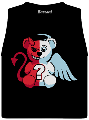 Anjel vs. diabol dámske tielko voľné Black