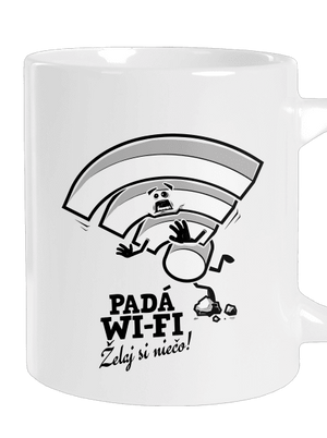 Padá wi-fi veľký hrnček White