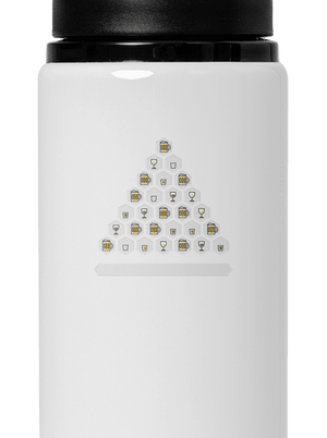 Obrázkový alko kvíz a fix flaša na vodu White