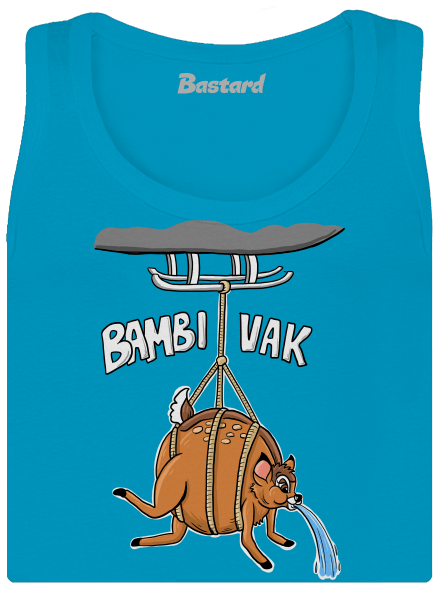 Bambi vak dámske tielko klasické Blue Atol