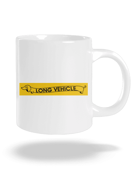Long Vehicle veľký hrnček White