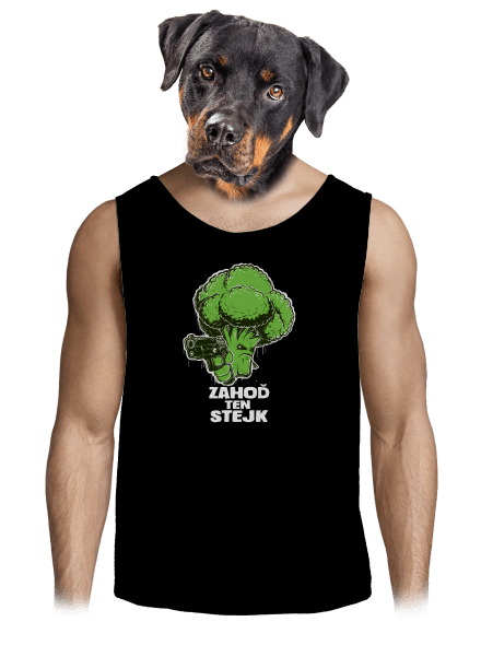 Zahoď ten stejk pánske tielko Black