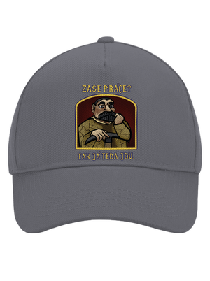 Zase práce? šiltovka baseballka Graphite grey