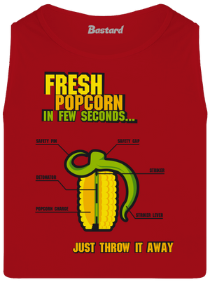 Popcorn grenade pánske tielko Red