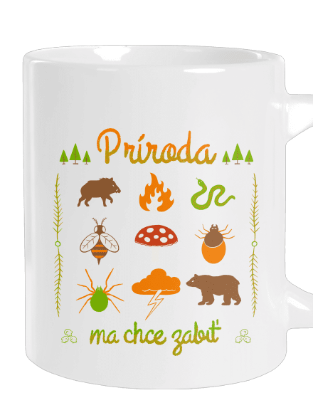 Príroda ma chce zabiť veľký hrnček White