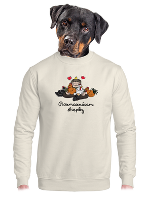 Rozmaznávam sliepky unisex mikina bez kapucne Off White