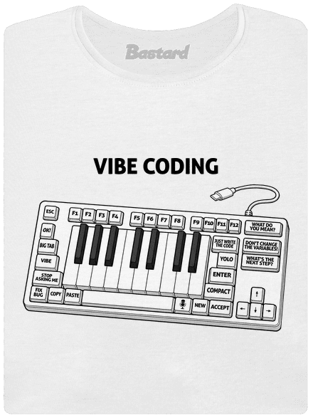 Vibe coding dámske tričko White