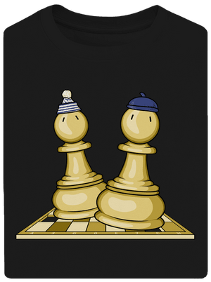 Šach a Mat unisex tričko oversized Black