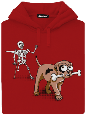 Kostlivec dámska mikina klokanka Red Mal