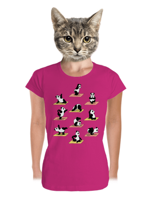 Pandia jóga dámske tričko prémium Magenta