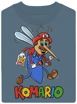 Komario unisex mikina bez kapucne Nordic Blue