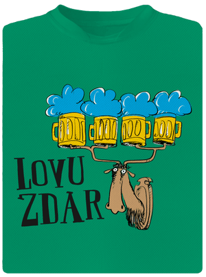 Lovu zdar detské športové tričko Kelly Green Mal