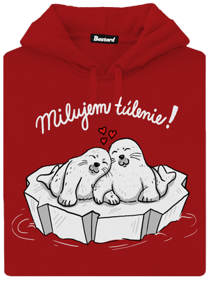 Milujem túlenie dámska mikina klokanka Red Mal