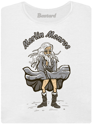 Merlin Monroe dámske tričko s lemom White