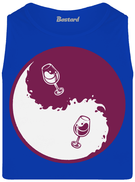 Jin Jang víno pánske tielko Royal Blue