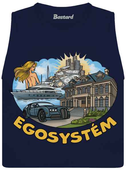 Egosystém dámske tielko voľné Navy