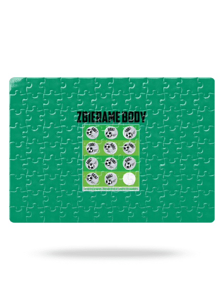 Zbierame body - futbal puzzle White