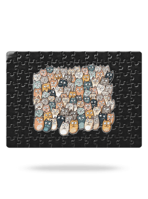 Nájdi čerta puzzle White