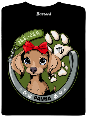 Psí horoskop: Panna detské tričko Black