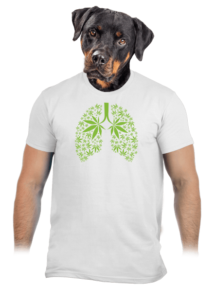 Ganja pľúca pánske tričko White