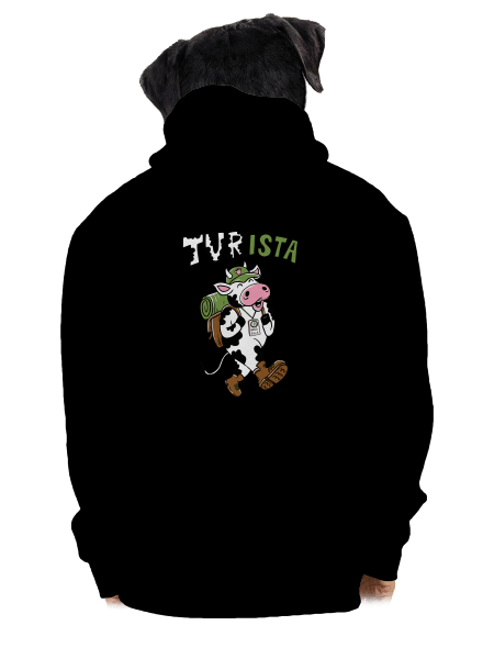 Tur na cestách pánska mikina na zips Black