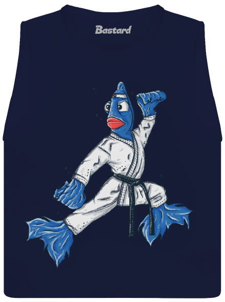 Bojovníčka dámske tielko voľné Navy