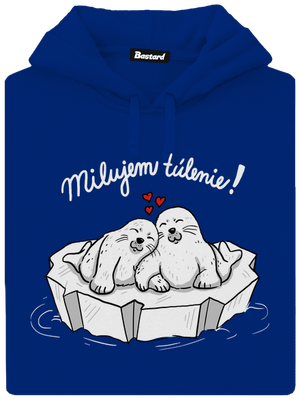 Milujem túlenie dámska mikina klokanka Royal Blue Mal
