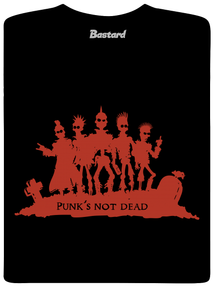Punks Not Dead pánske tričko Black