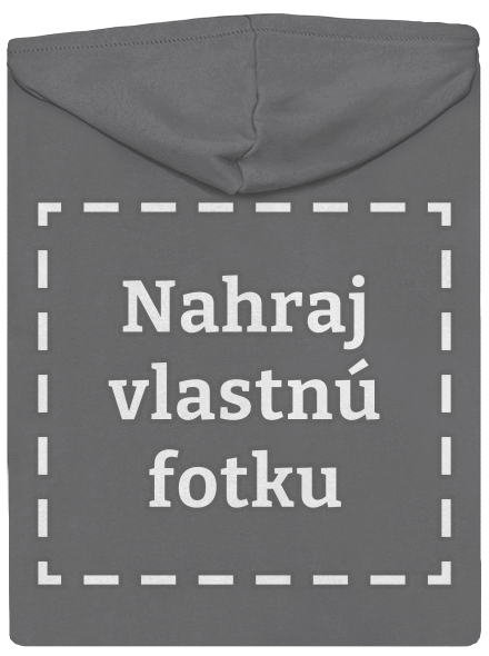 Vlastná potlač dámska mikina na zips Steel Gray