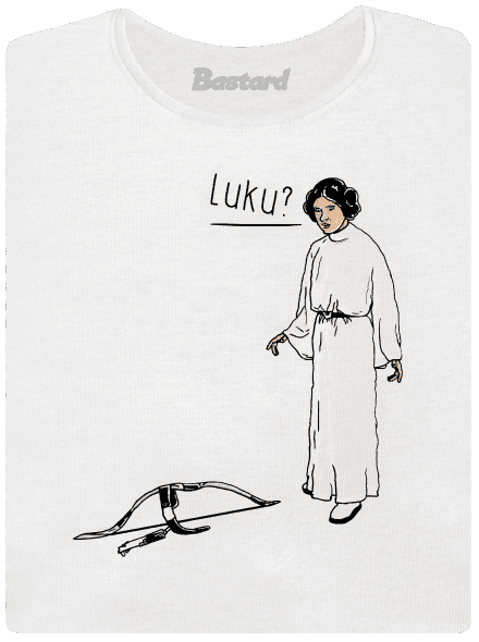 Luke a Leia dámske tričko s lemom White