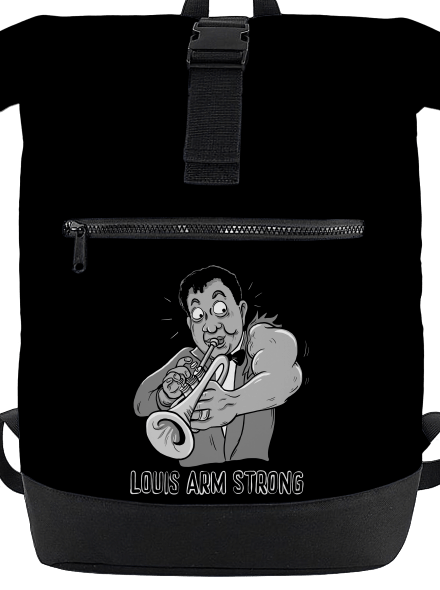 Louis Armstrong batoh Black
