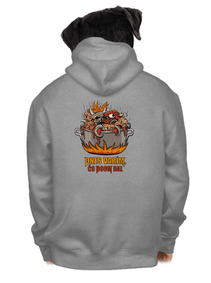 Čo Doom dal pánska mikina na zips Light Melange