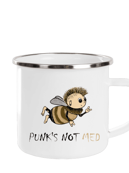 Punks Not Med plecháčik White