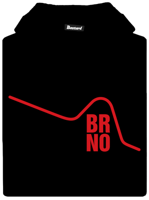 Brno detská mikina klokanka Black