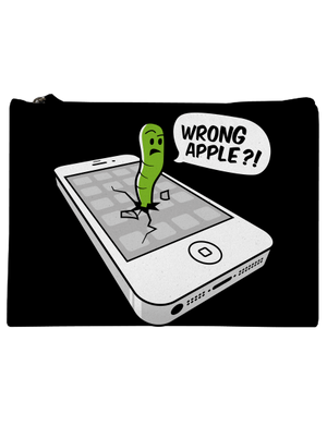 Wrong Apple taštička Black