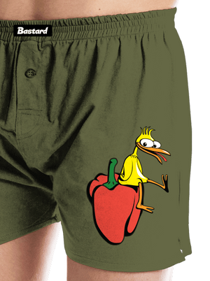 Kura na paprike pánske trenky Khaki