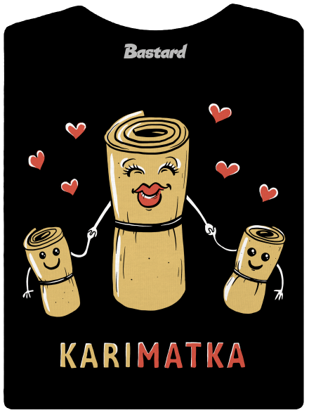 Karimatka dámske tričko Black