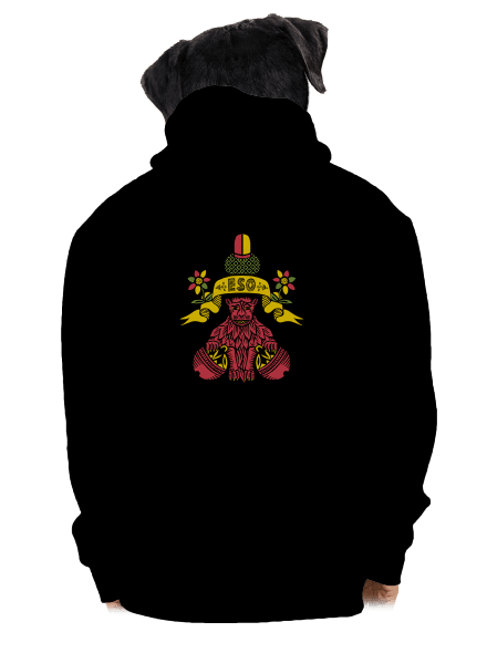 Guľové eso pánska mikina na zips Black