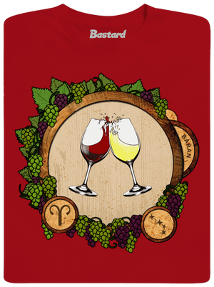 Vínny horoskop: Baran pánske dlhý rukáv Red