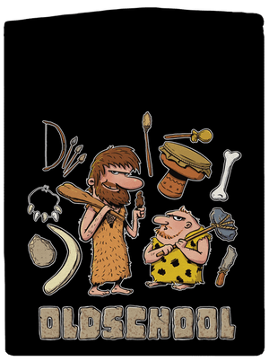 Oldschool pánska mikina na zips Black