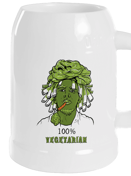 100% vegetarián polliter White