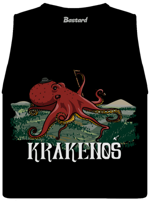 Krakenoš dámske tielko voľné Black