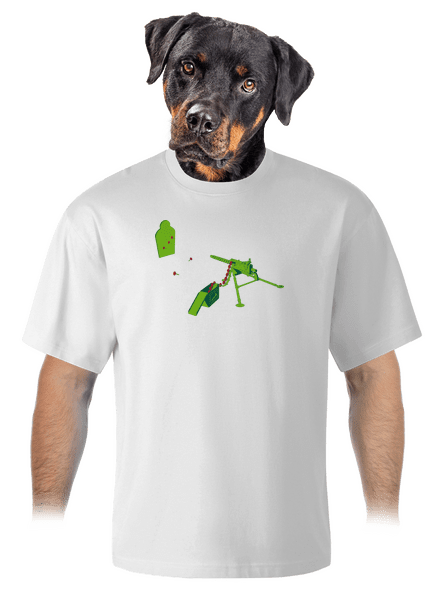 LMG training unisex tričko oversized White